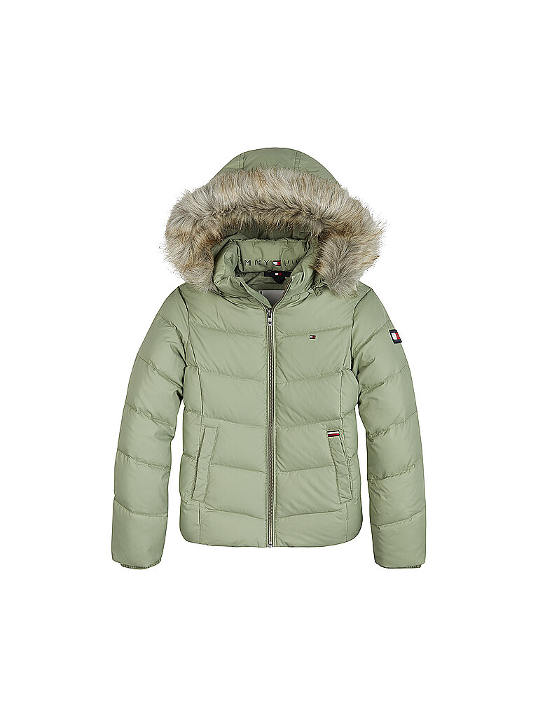 TOMMY HILFIGER Mädchen Daunenjacke Essential olive | 152